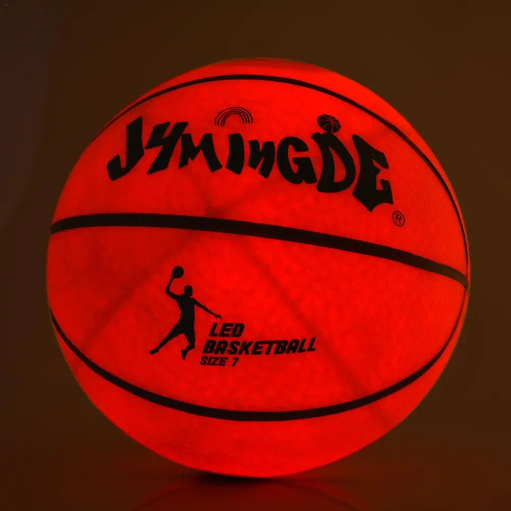 Light Up Basketball High Brightness LED Growing Rubber Basketball Ball For Training Freestyle Performances - Kathy's Sporting Goods