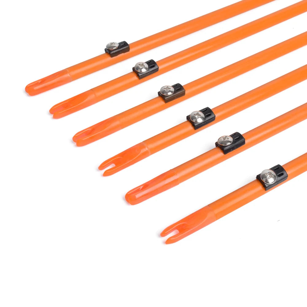 6pcs NIKA ARCHERY Bowfishing Arrows 32" Fish Hunting Solid Fiberglass Shaft for All Bows - Kathy's Sporting Goods