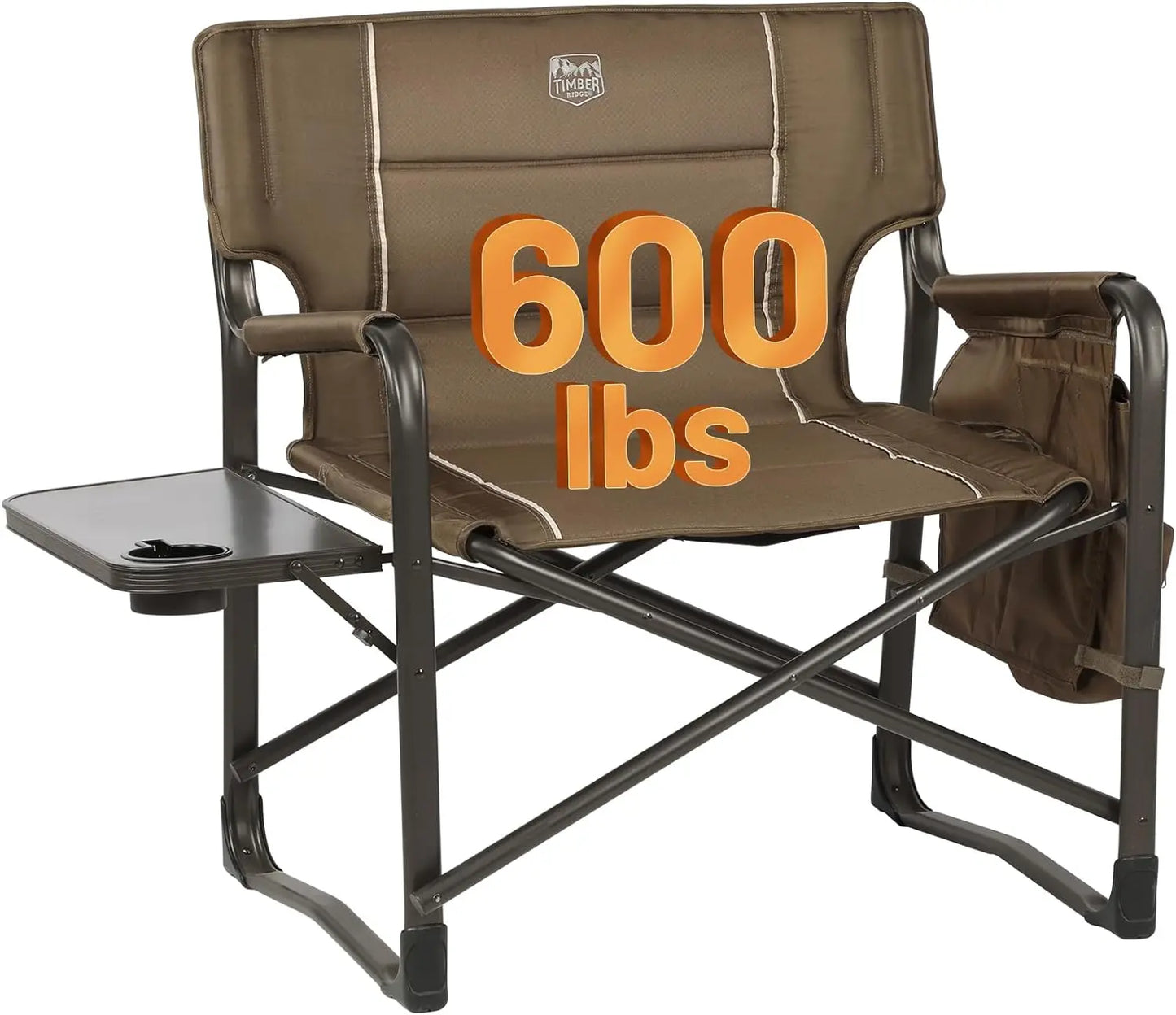 TIMBER RIDGE XXL Upgraded Oversized Directors Chairs with Foldable Side Table, Heavy Duty Camping Chair - Kathy's Sporting Goods