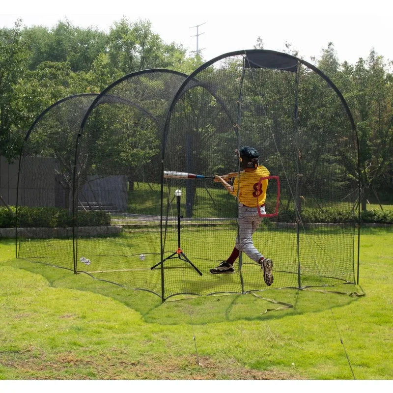 Outdoor Portable Baqseball/Softball Batting Cage Netting for Home, up hitting cage. - Kathy's Sporting Goods