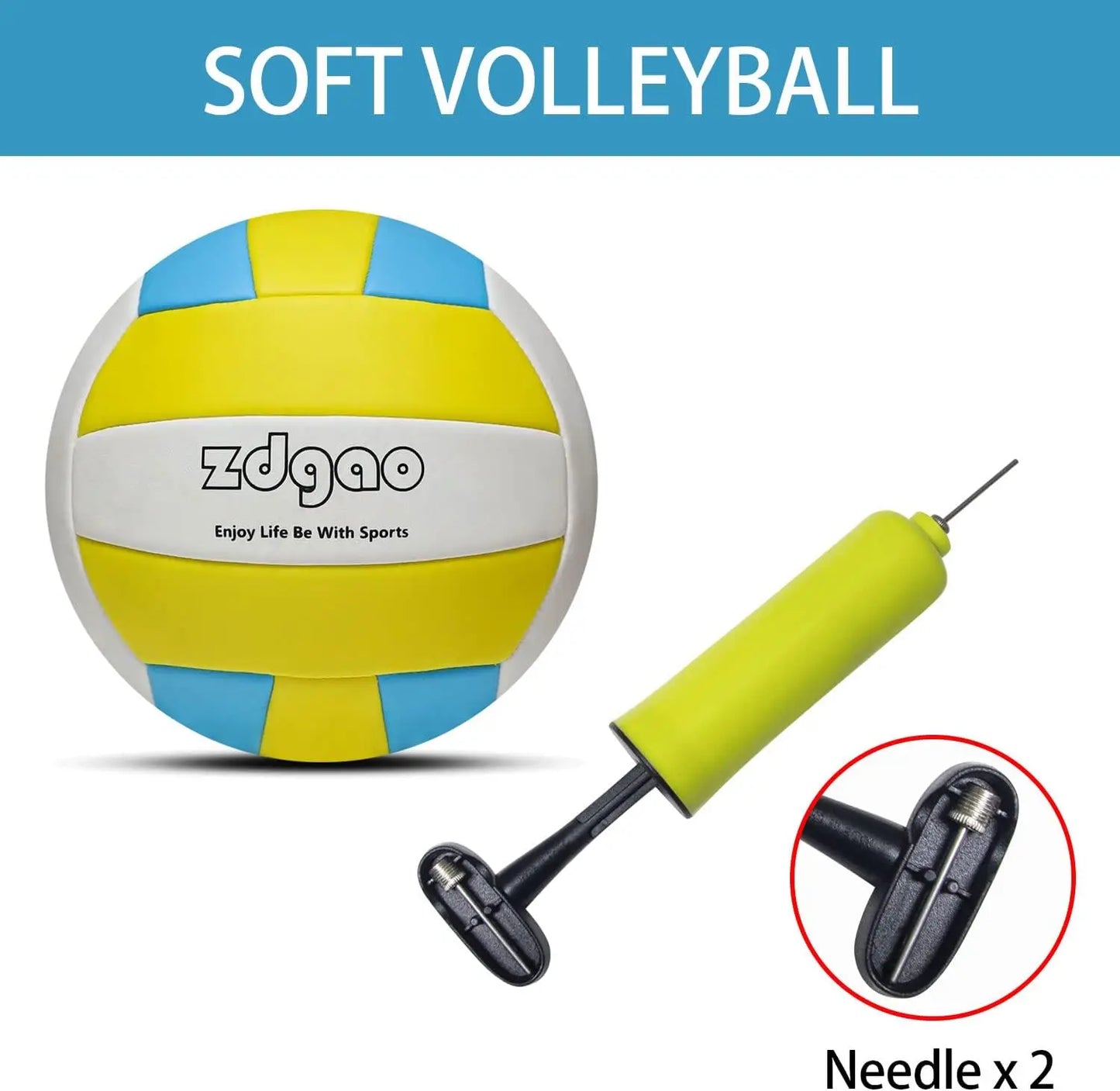 Set - Professional Volleyball Net for Lawn, Backyard, Easy Set up Volleyball Set with Carry Bag, Boundary Line for Family Fun - Kathy's Sporting Goods