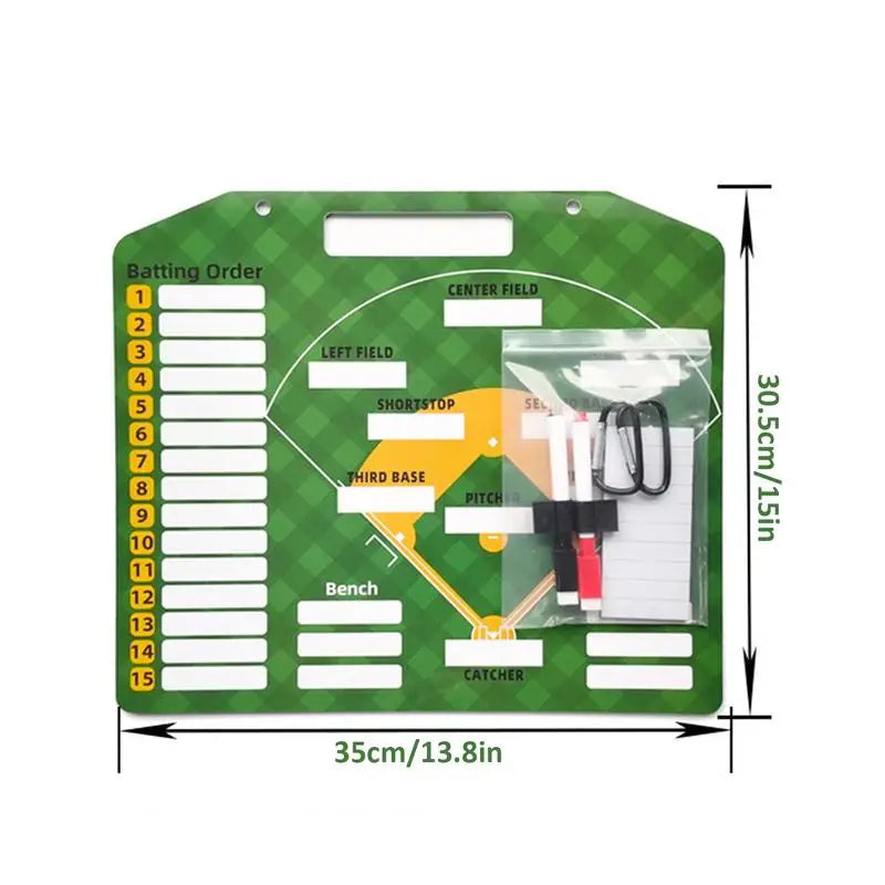 Baseball Trainer Clipboard Dry Erase Baseball Lineup Clipboard Magnetic Baseball Dugout Board - Kathy's Sporting Goods