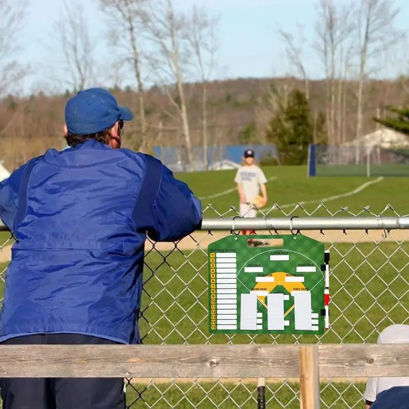 Baseball Trainer Clipboard Dry Erase Baseball Lineup Clipboard Magnetic Baseball Dugout Board - Kathy's Sporting Goods