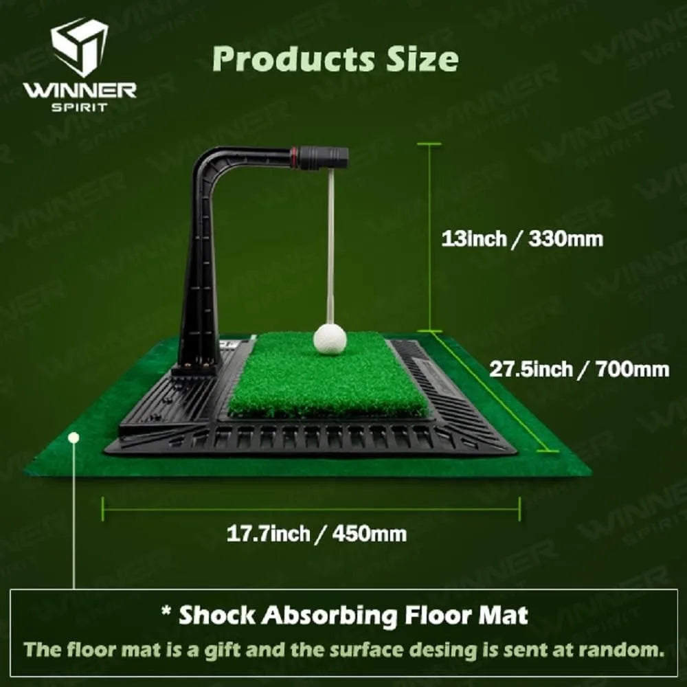 Real Swing 300 Golf Swing & Hitting Trainer, True Impact, Checking Path After Swing Practice Mat Groover - Kathy's Sporting Goods