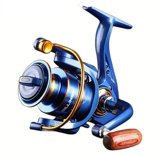 High Performance Ideal Fresh and Saltwater Spinning Fishing Reel - Shallow Spool, 22LB Max Drag, 5.2:1 Gear Ratio -