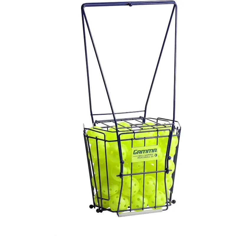 Ball Hopper Pickleball 50 - Pickleball Picker Upper with Unique Basket Shape, Reinforced Side Welds, 50-Ball Capacity - Kathy's Sporting Goods