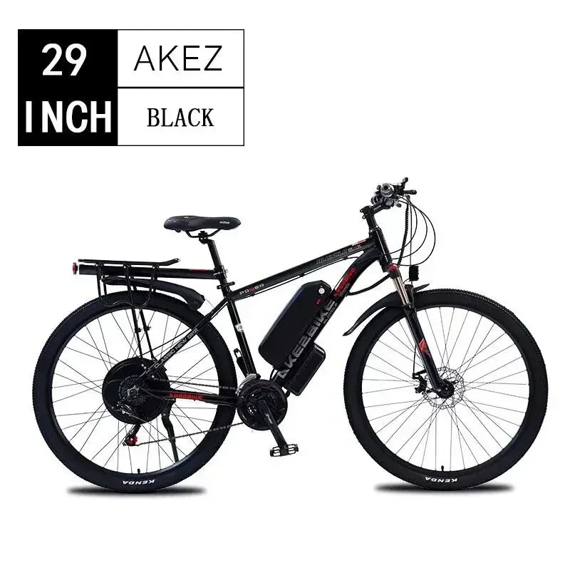 AKEZ Mountain E-bicycle 1000W Motor 48V13AH Lithium battery 21 Speed Urban Commuter Electric bicycle 55KM/H Aldult Electric Bike - Kathy's Sporting Goods