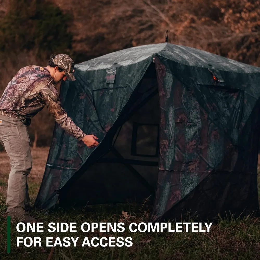 Hunting Blind, Ground Blind Stands for Deer, Turkey, Duck Hunting, Choose Pop-Up, Hub, and 360 View Hub-Style - Kathy's Sporting Goods