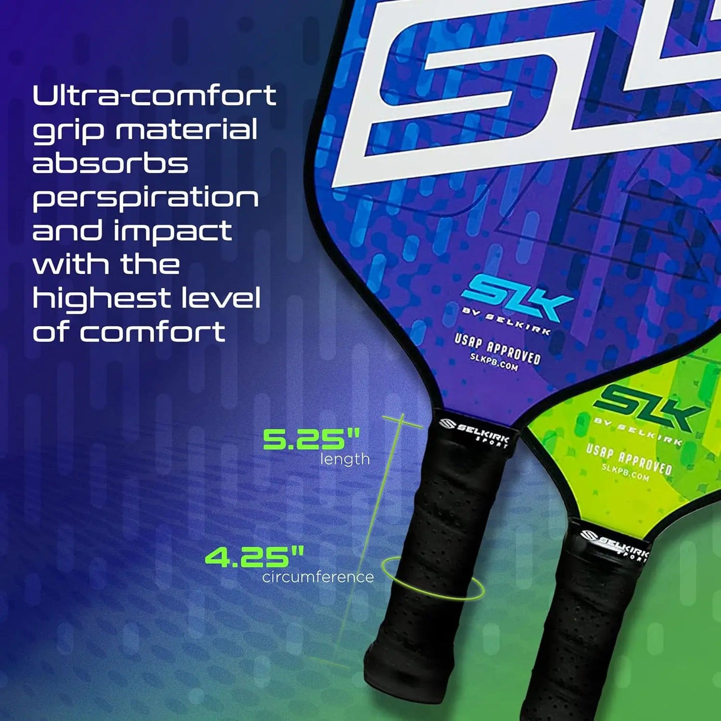 Selkirk Pickleball Paddles | Featuring a Multilayer Fiberglass and Graphite Pickleball Paddle Face | SX3 Honeycomb - Kathy's Sporting Goods