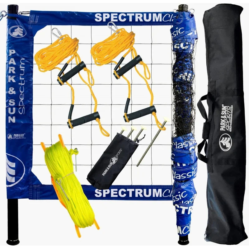 Spectrum 2000: Portable Professional Outdoor Volleyball Net System - Kathy's Sporting Goods