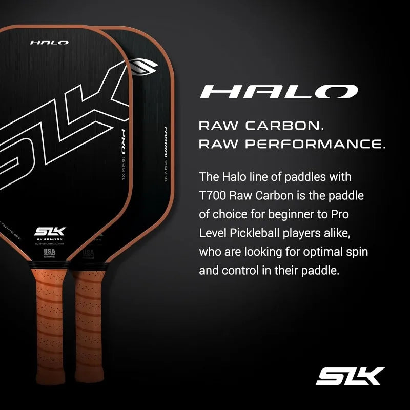 2024 Selkirk SLK Halo Control & Halo Power Pickleball Paddle | Raw Carbon Fiber Pickleball Paddle with a Rev-Core Power Polymer - Kathy's Sporting Goods