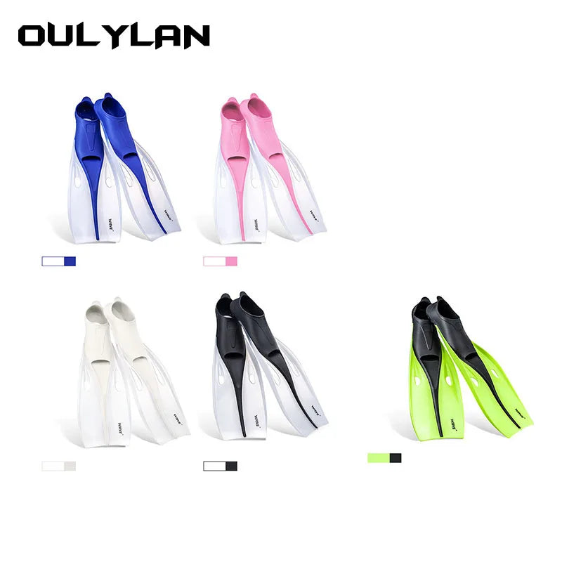 Oulylan Professional Diving Fins Training Mono Full Pocket Swimming Snorkeling and Diving Fins Water Sports Equipment - Kathy's Sporting Goods