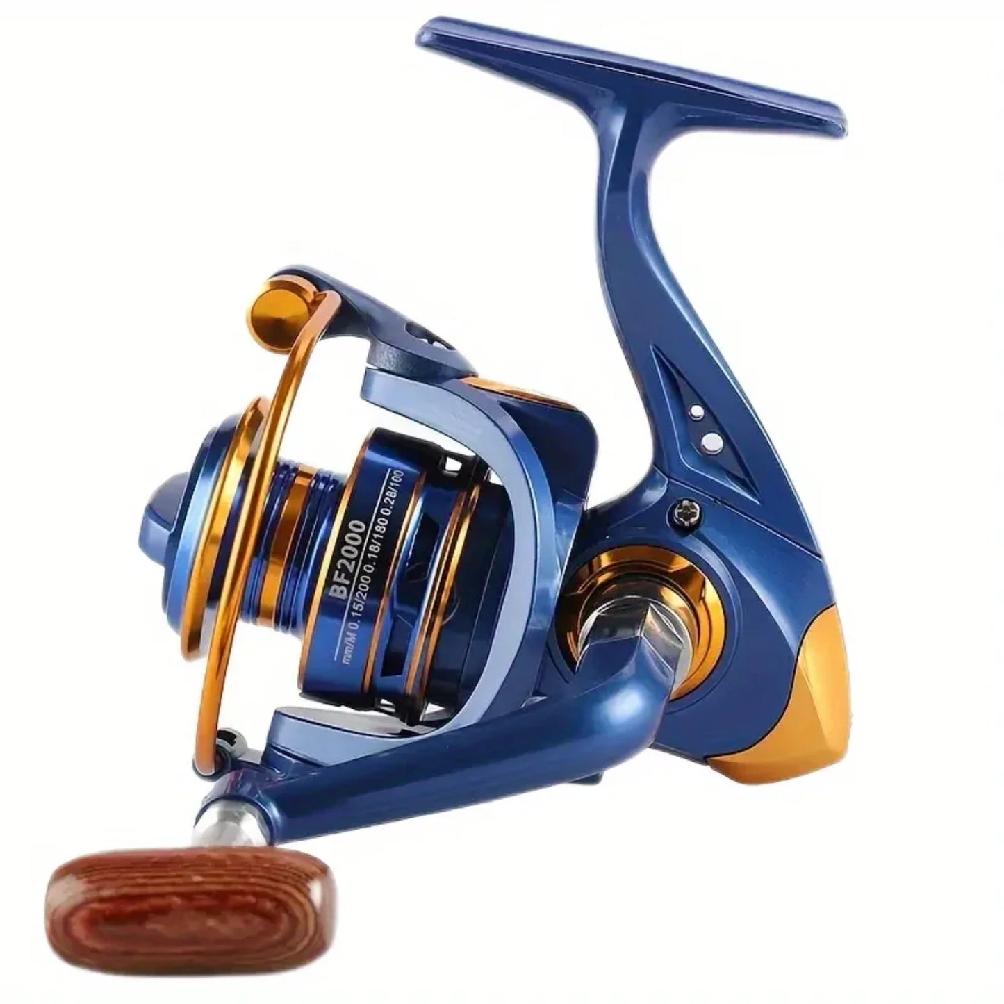 High Performance Ideal Fresh and Saltwater Spinning Fishing Reel - Shallow Spool, 22LB Max Drag, 5.2:1 Gear Ratio -