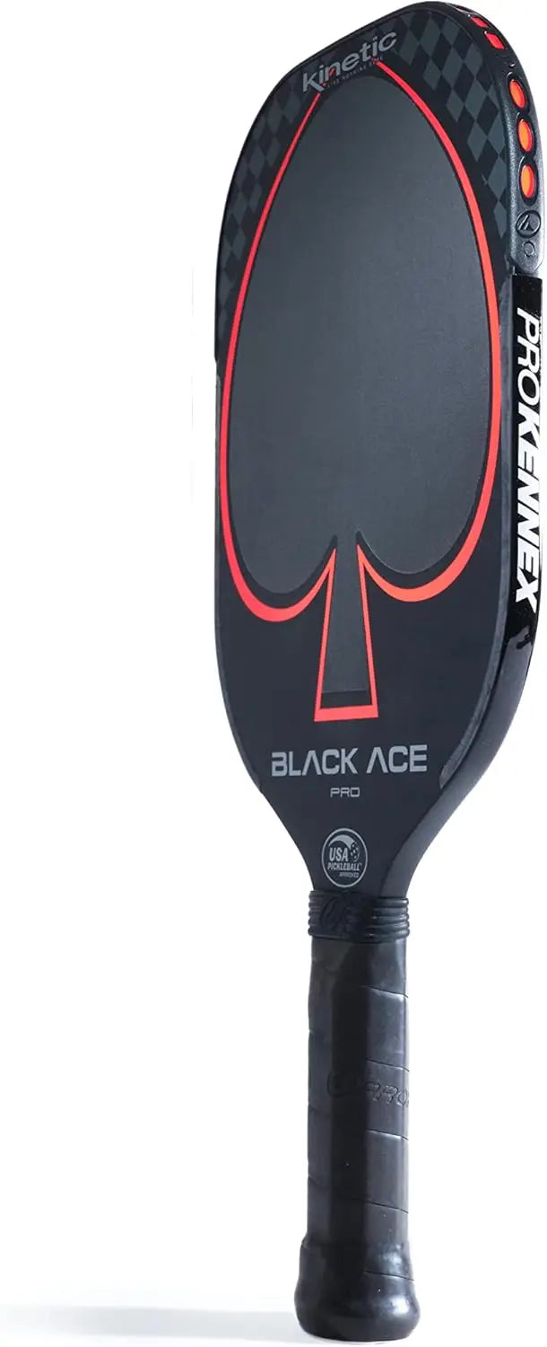 Black Ace Pro - Pickleball Paddle with Toray 700 Carbon Fiber Face - Comfort Pro Grip - USAPA Approved - Kathy's Sporting Goods