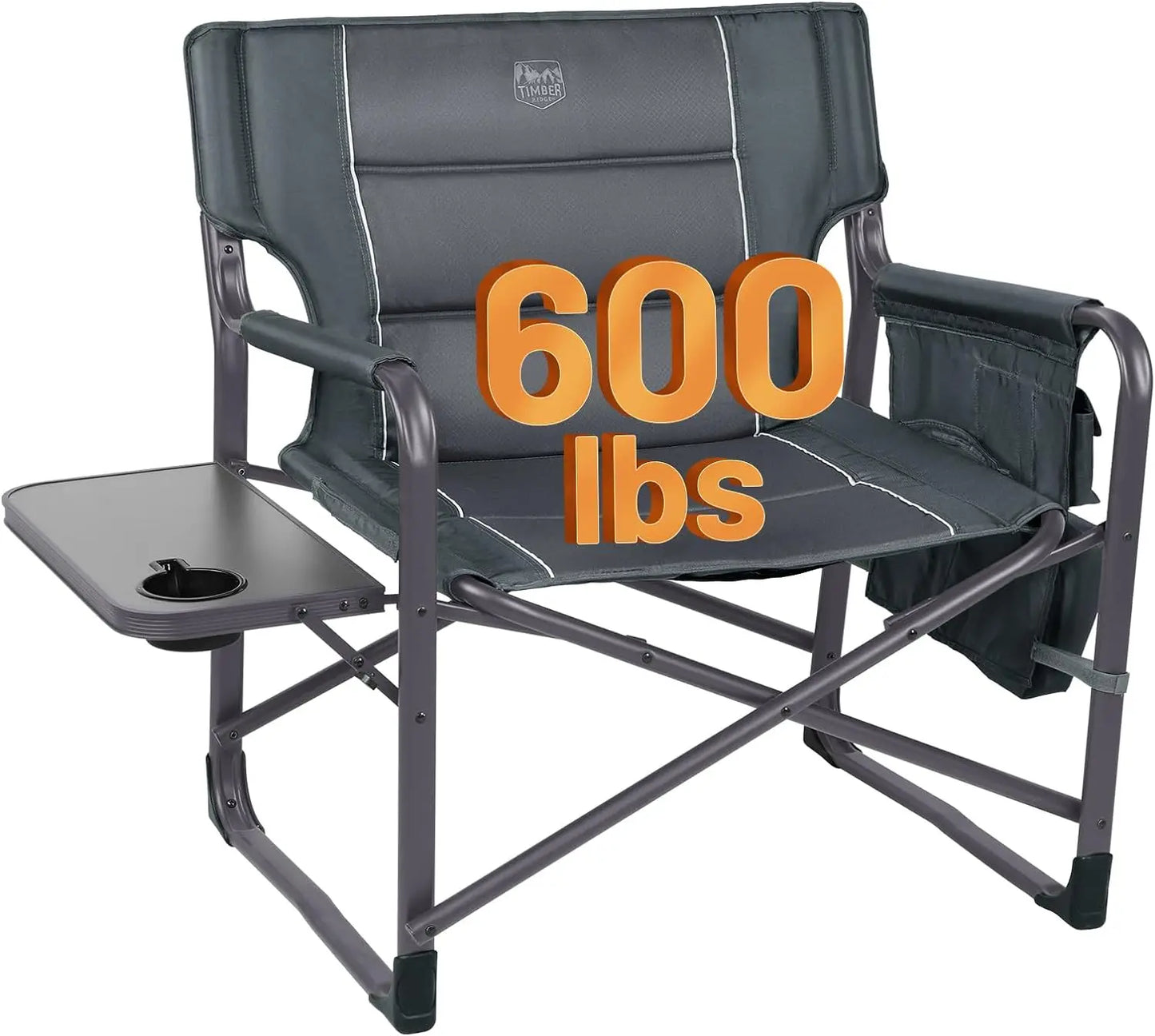 TIMBER RIDGE XXL Upgraded Oversized Directors Chairs with Foldable Side Table, Heavy Duty Camping Chair - Kathy's Sporting Goods