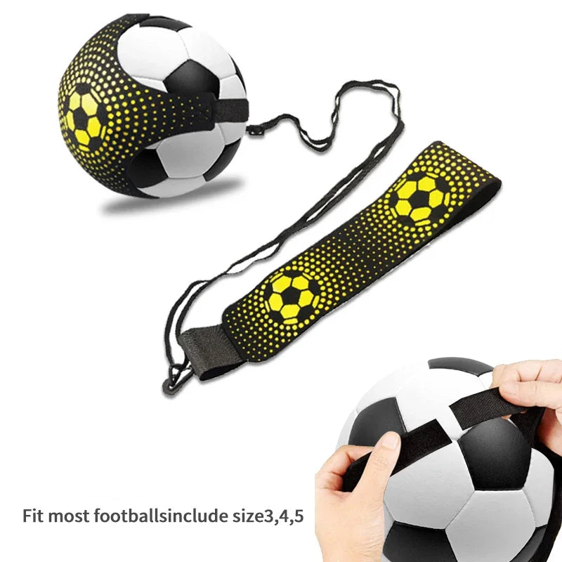 New Soccer training belt Adjustable Football Kick Trainer Soccer Ball Solo Practice Training Equipment Soccer Trainer - Kathy's Sporting Goods