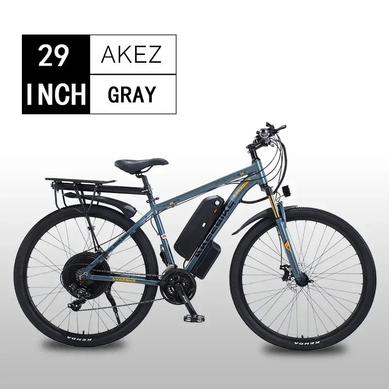 AKEZ Mountain E-bicycle 1000W Motor 48V13AH Lithium battery 21 Speed Urban Commuter Electric bicycle 55KM/H Aldult Electric Bike - Kathy's Sporting Goods