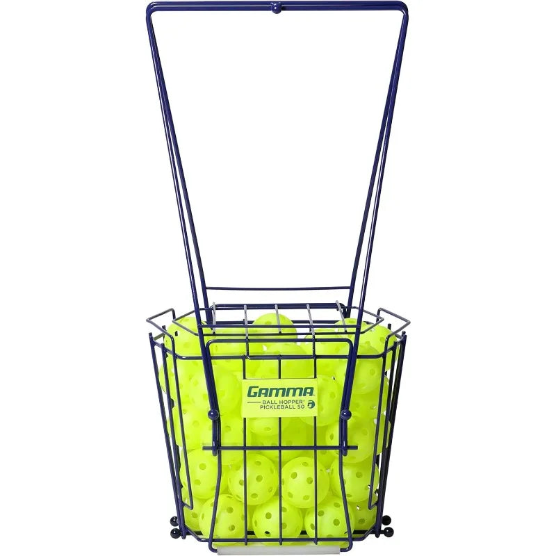 Ball Hopper Pickleball 50 - Pickleball Picker Upper with Unique Basket Shape, Reinforced Side Welds, 50-Ball Capacity - Kathy's Sporting Goods